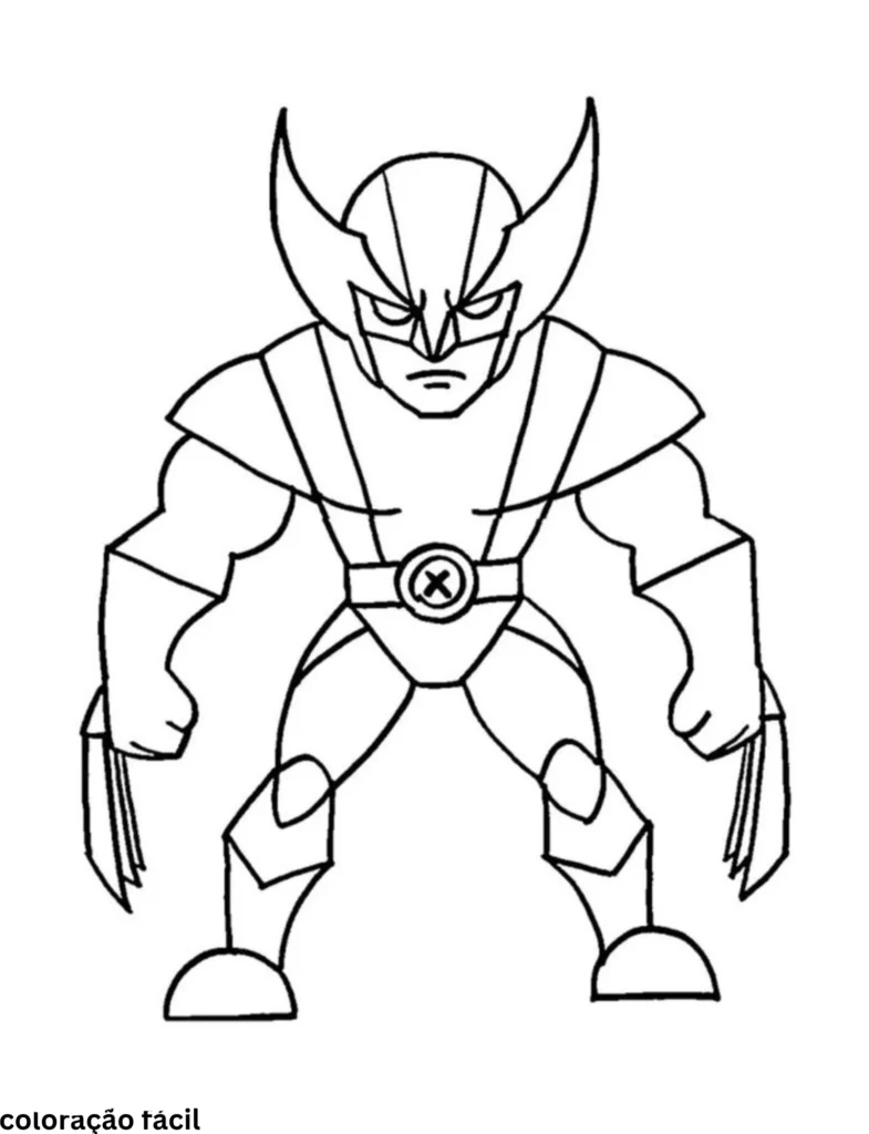 desenho do wolverine para colorir