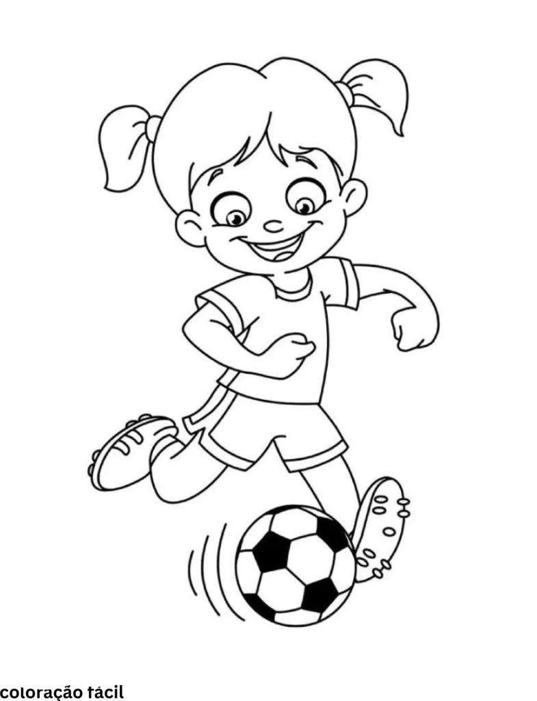 desenho de jogadores de futebol para colorir