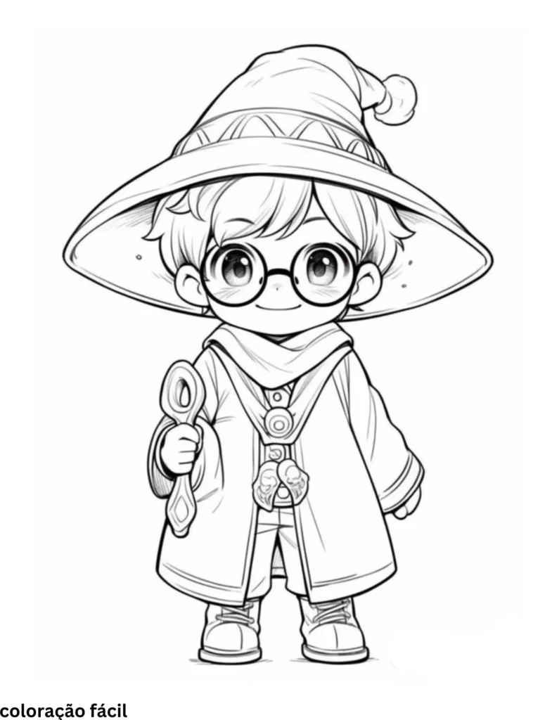 desenho para colorir harry potter hermione
