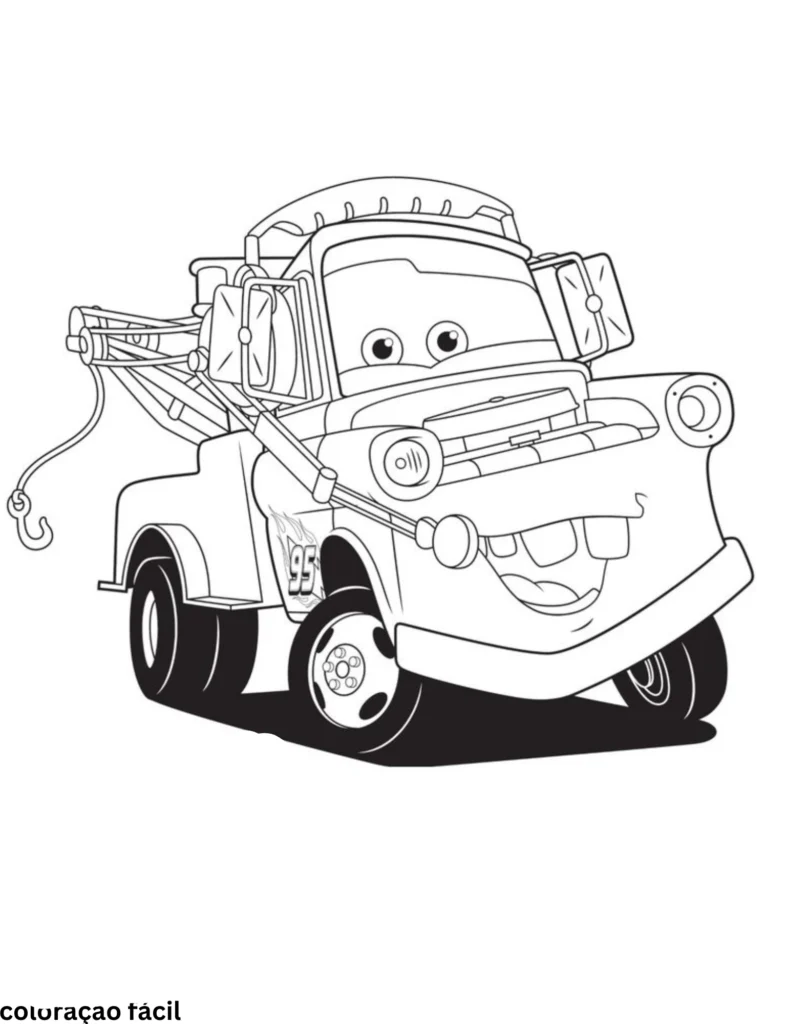 relampago mcqueen desenho para colorir