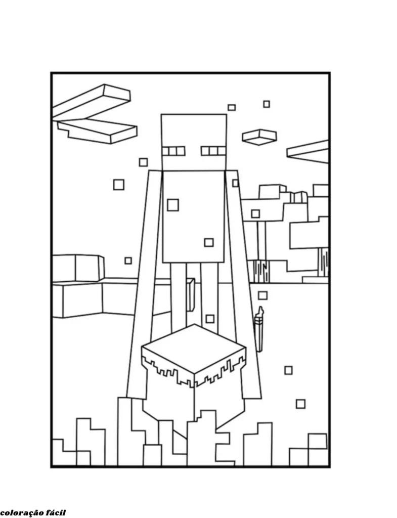 desenhos do minecraft para imprimir