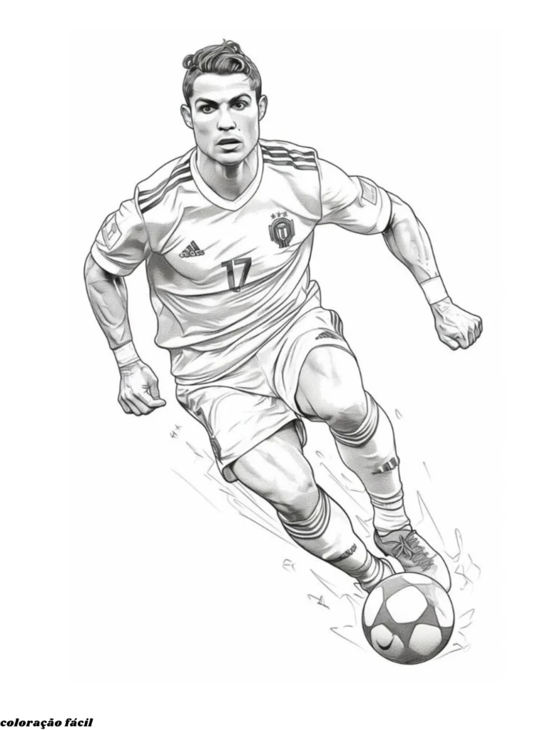 desenho de cristiano ronaldo