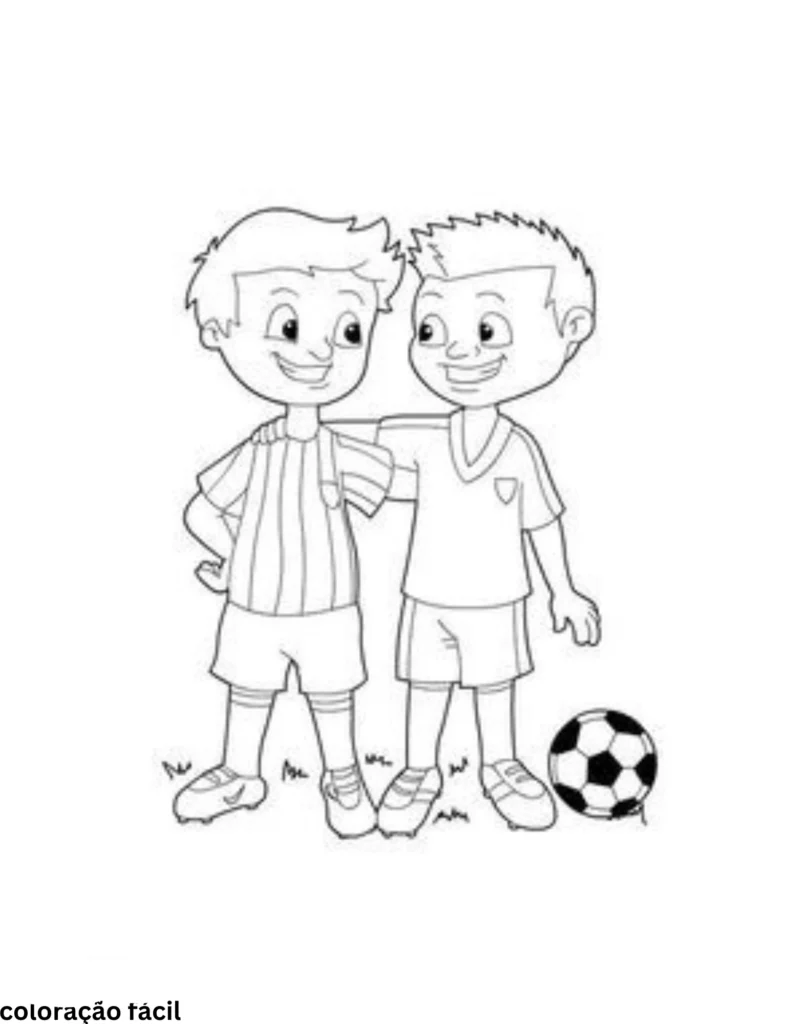 futebol para colorir
