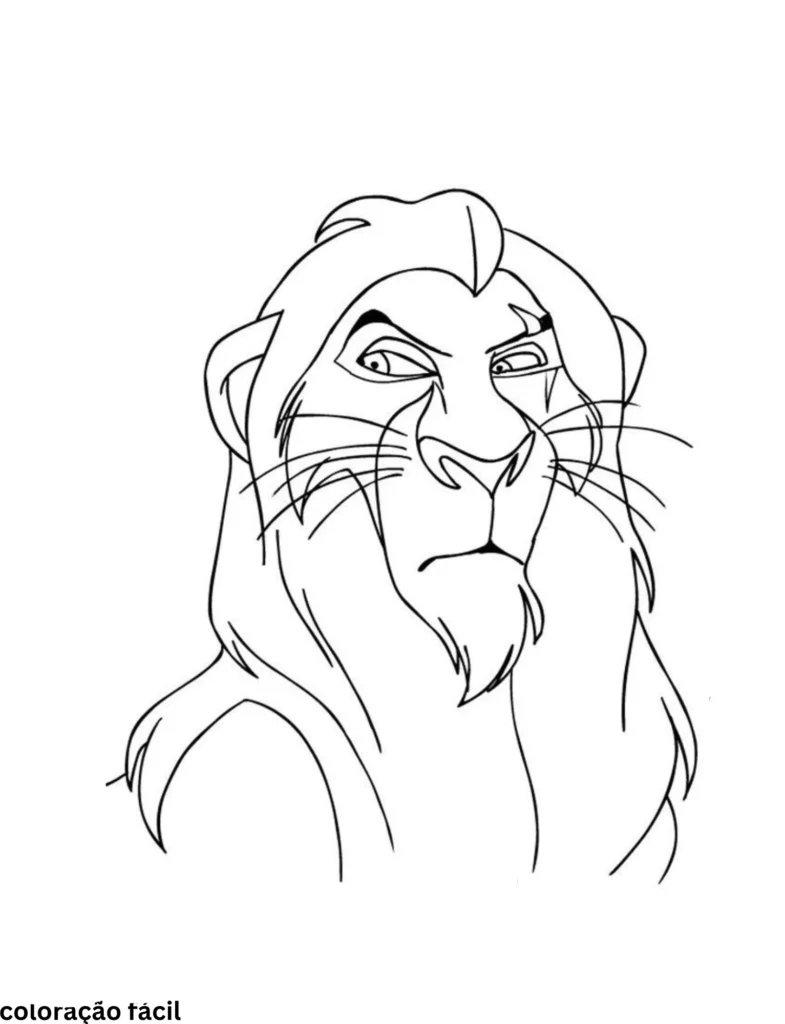 leao para pintar
