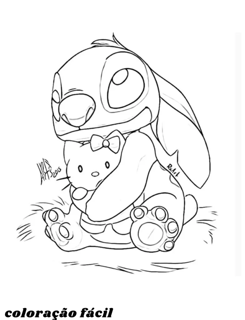 desenho stitch para imprimir 