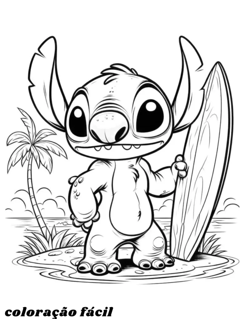 para colorir lilo e desenho do stitch