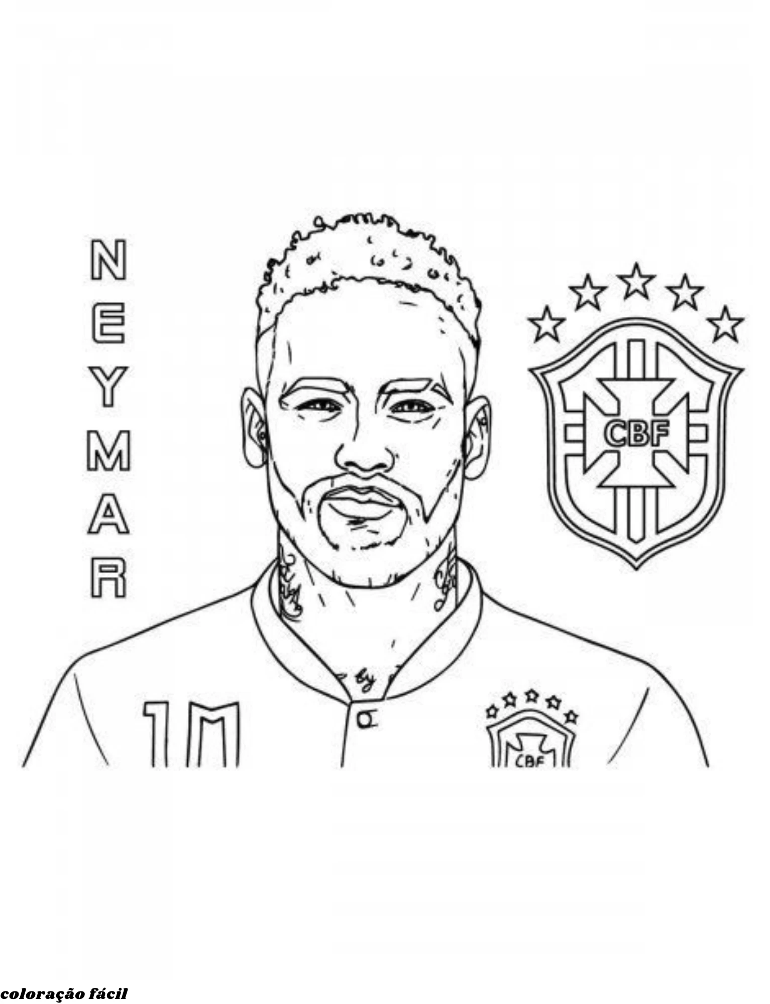 neymar desenhos