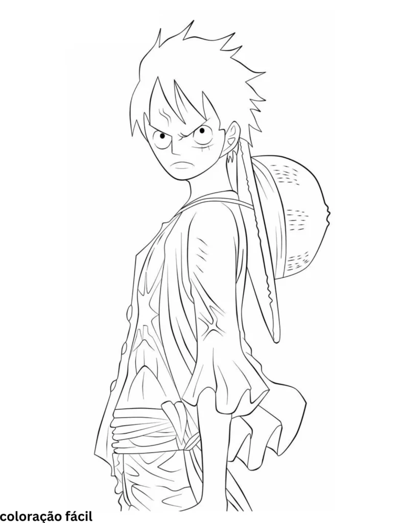 desenhos para colorir luffy