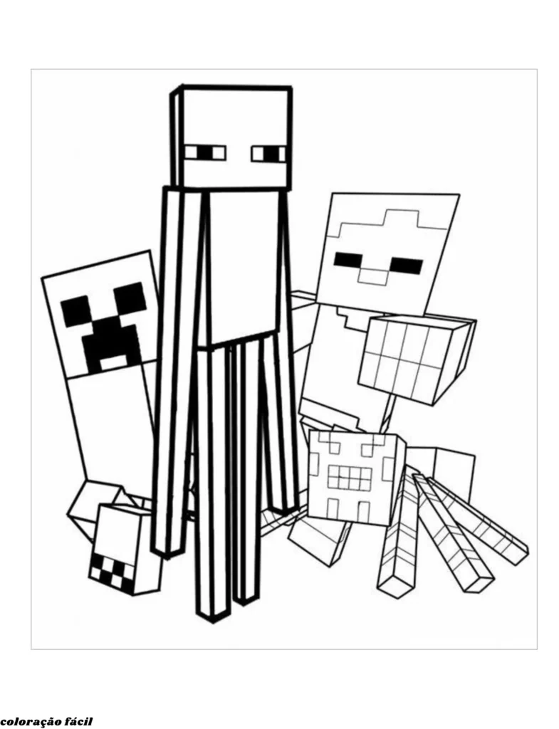 desenhos minecraft para imprimir