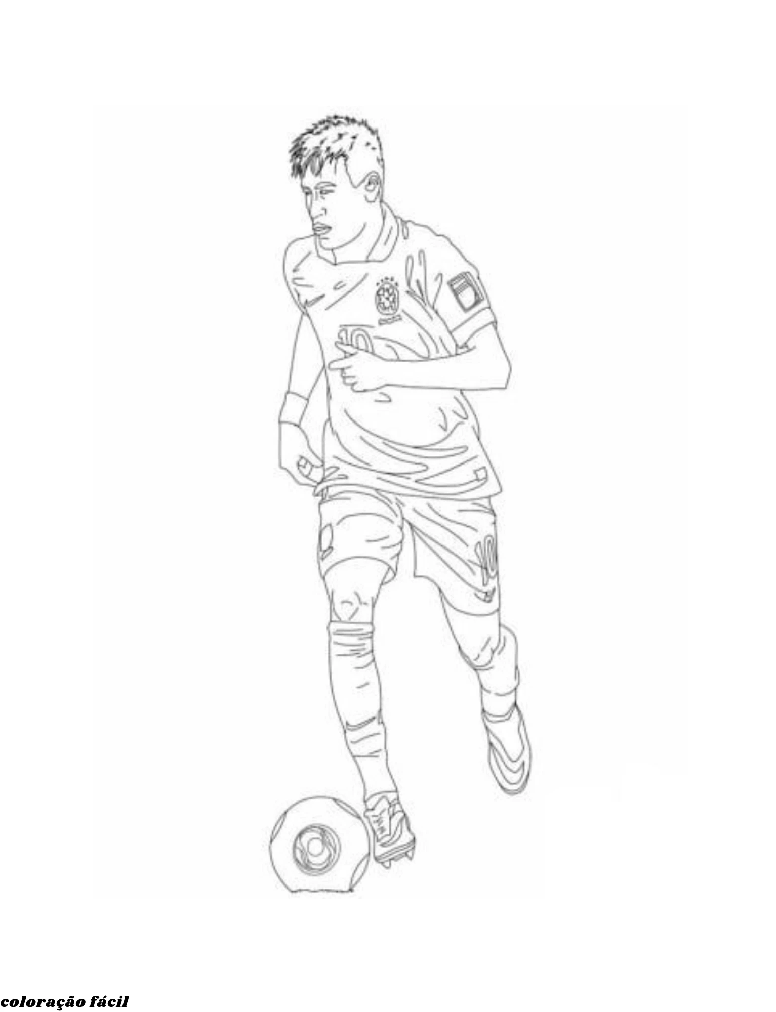 foto do neymar para pintar