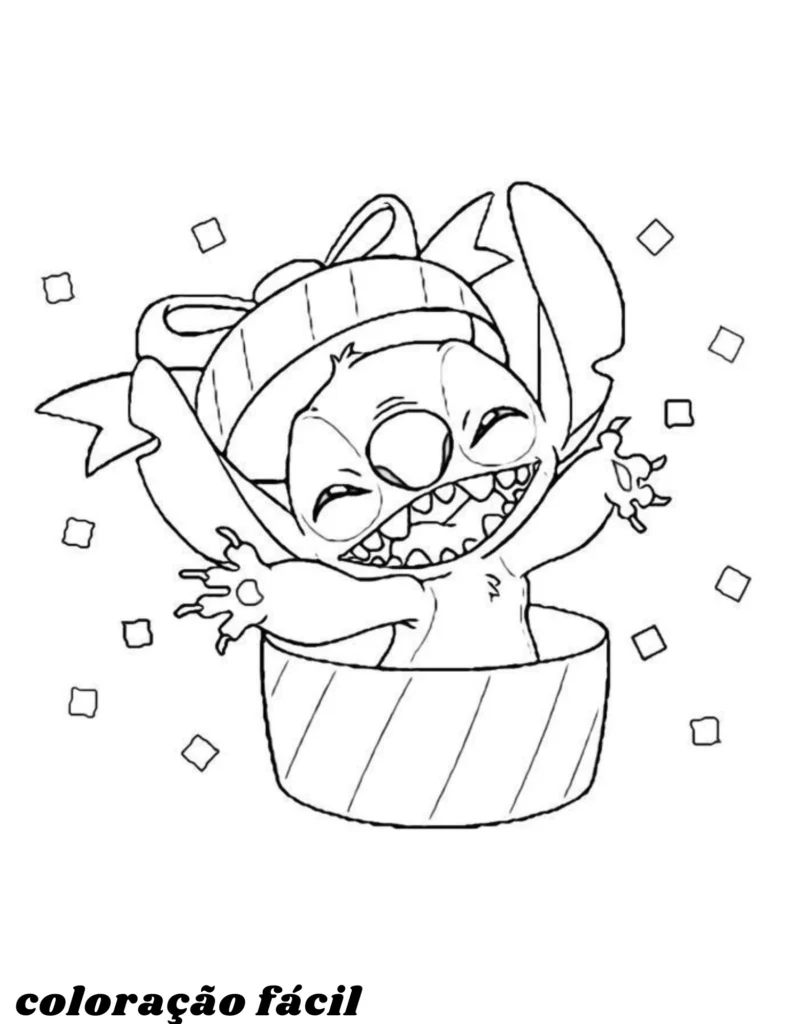 imprimir desenhos para colorir stitch fofo 