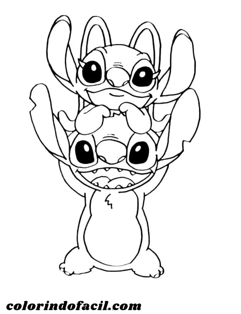 foto do stitch para pintar