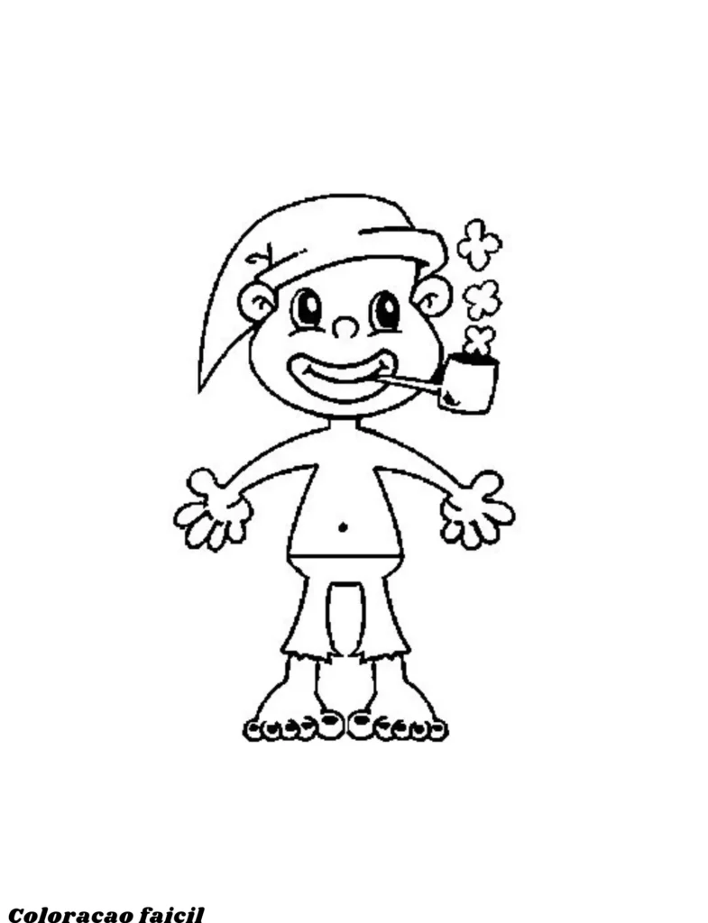 saci desenho para colorir
