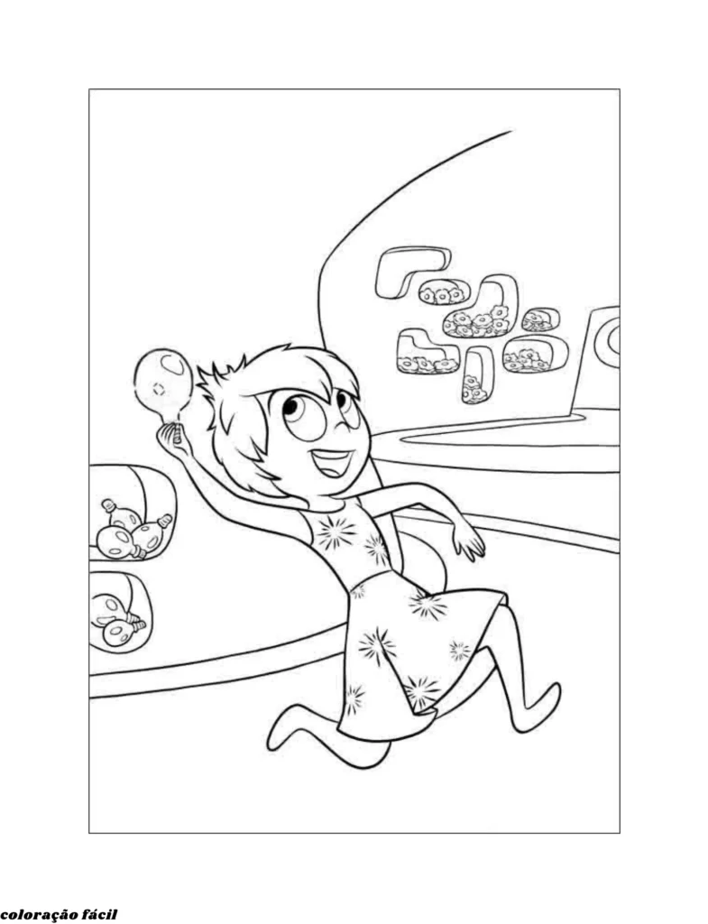 desenho da alegria para colorir