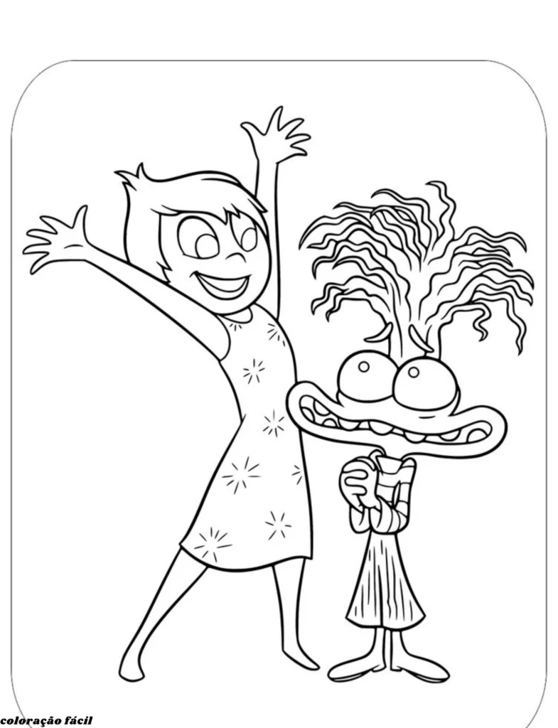 desenho do divertidamente para colorir
