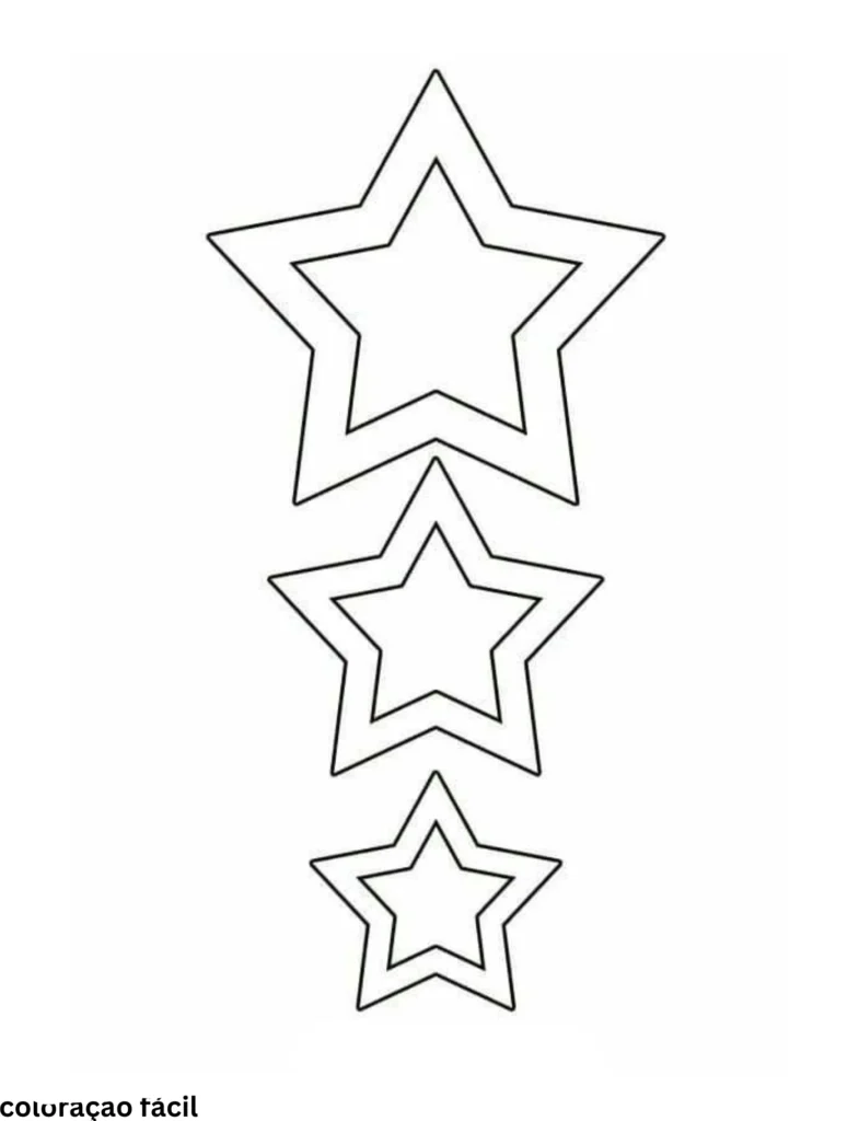 estrela para colorir png