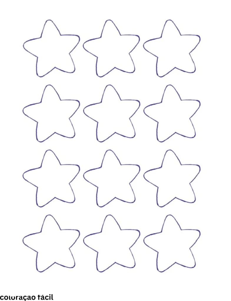 estrela desenho para imprimir
