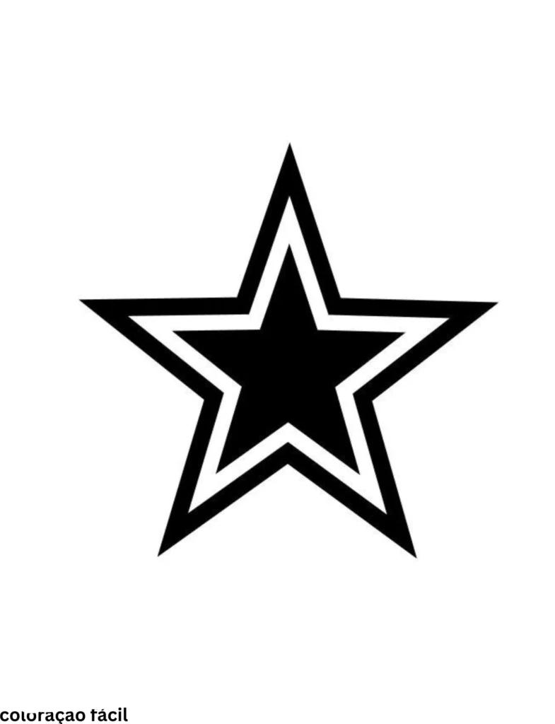 desenhos de estrela para imprimir
