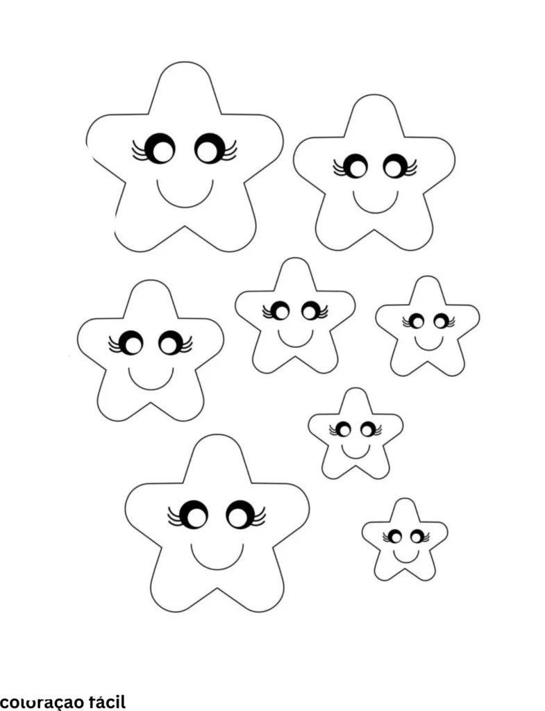 desenhos de estrela para imprimir