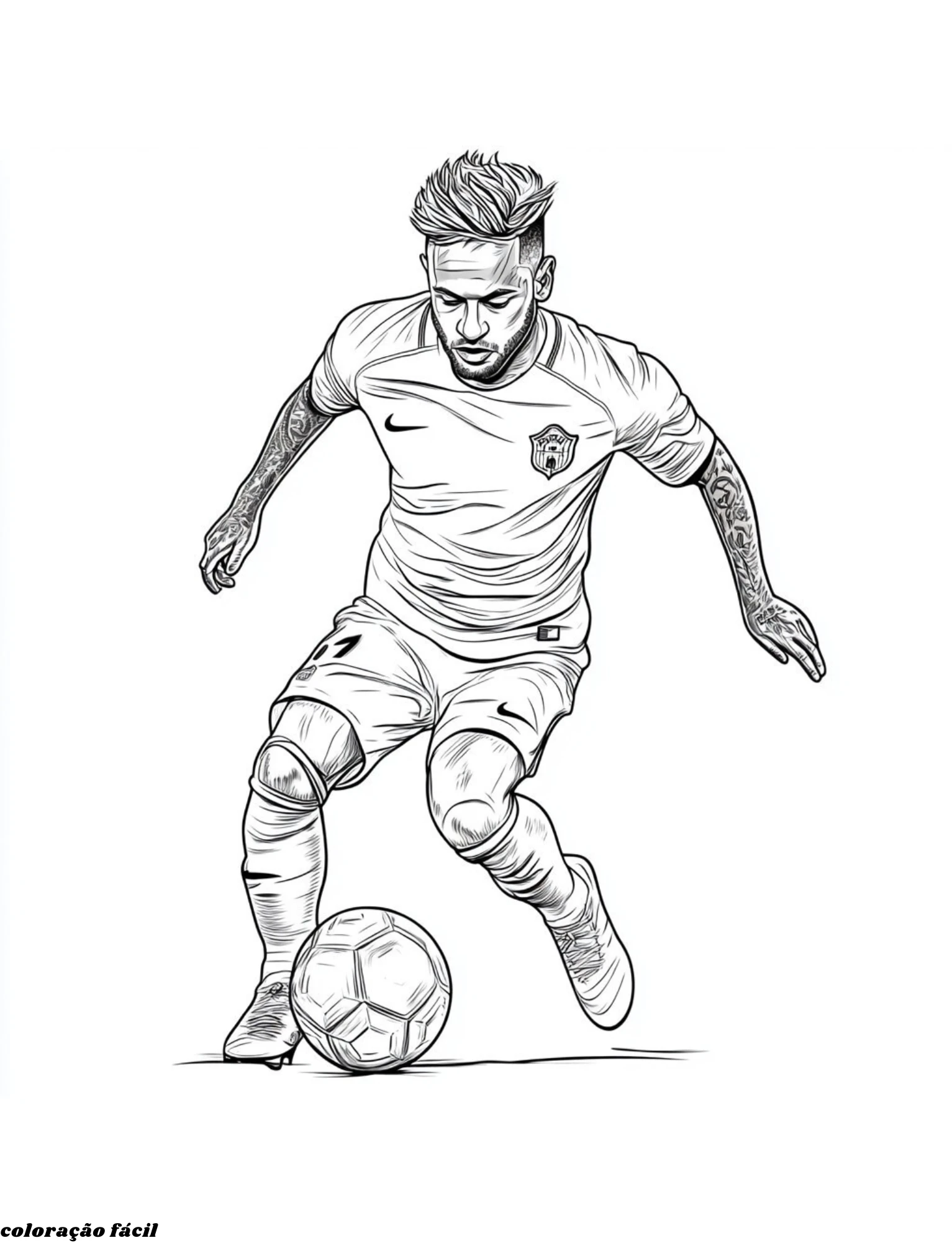 foto do neymar em desenho