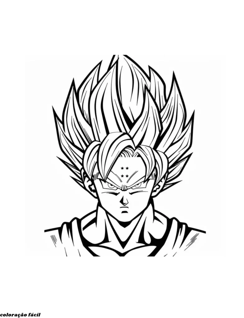desenhos para colorir dragon ball z goku super sayajin blue