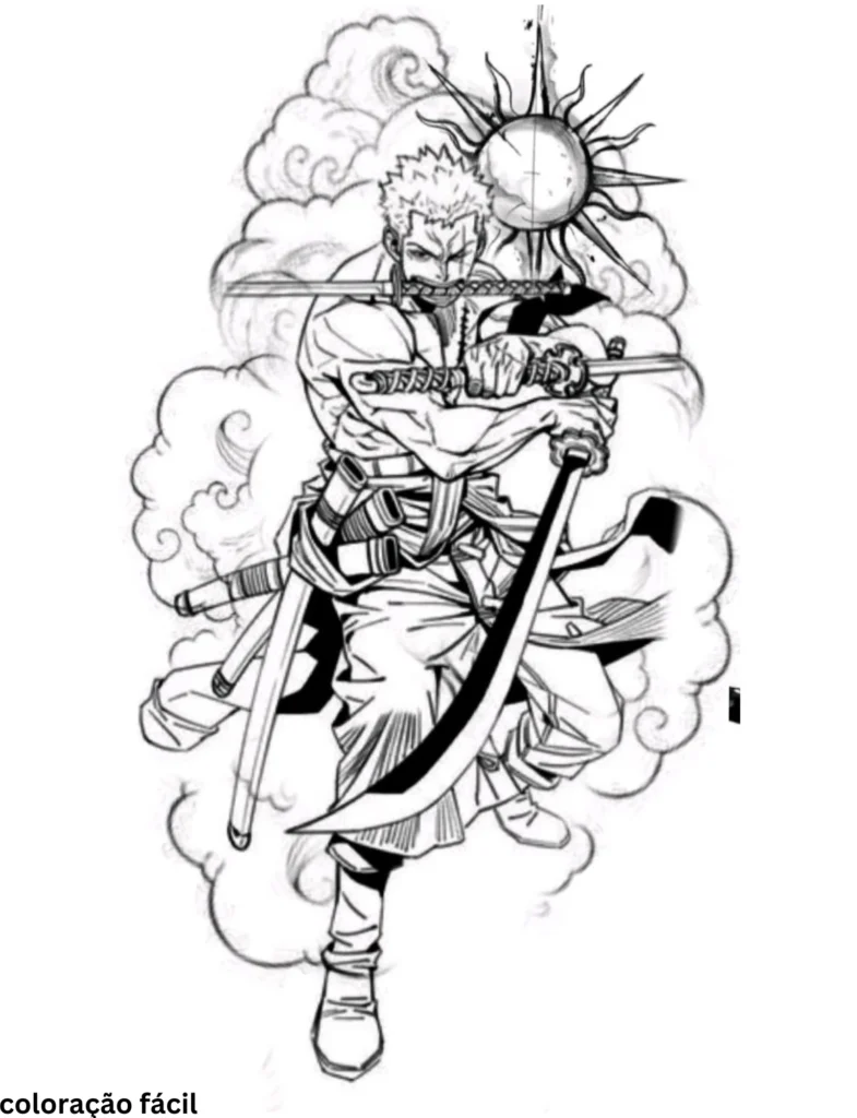 desenhos para colorir luffy