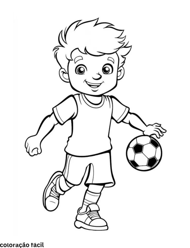 futebol para colorir
