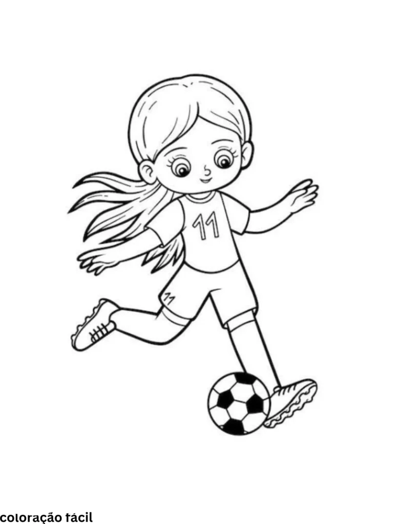 desenho de futebol para colorir