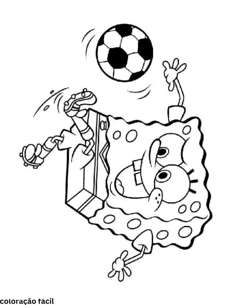desenho de jogador de futebol para colorir