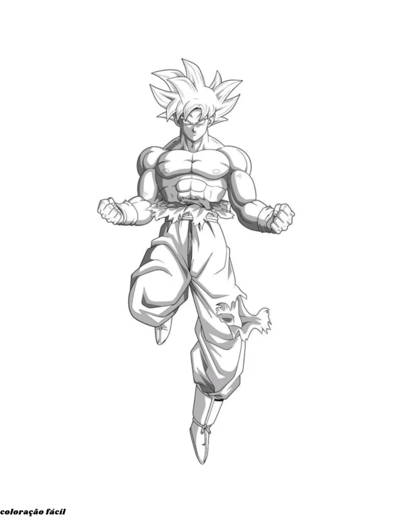 goku e vegeta para colorir