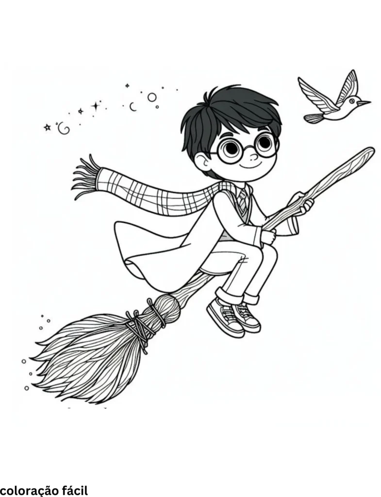 harry potter desenho fofo