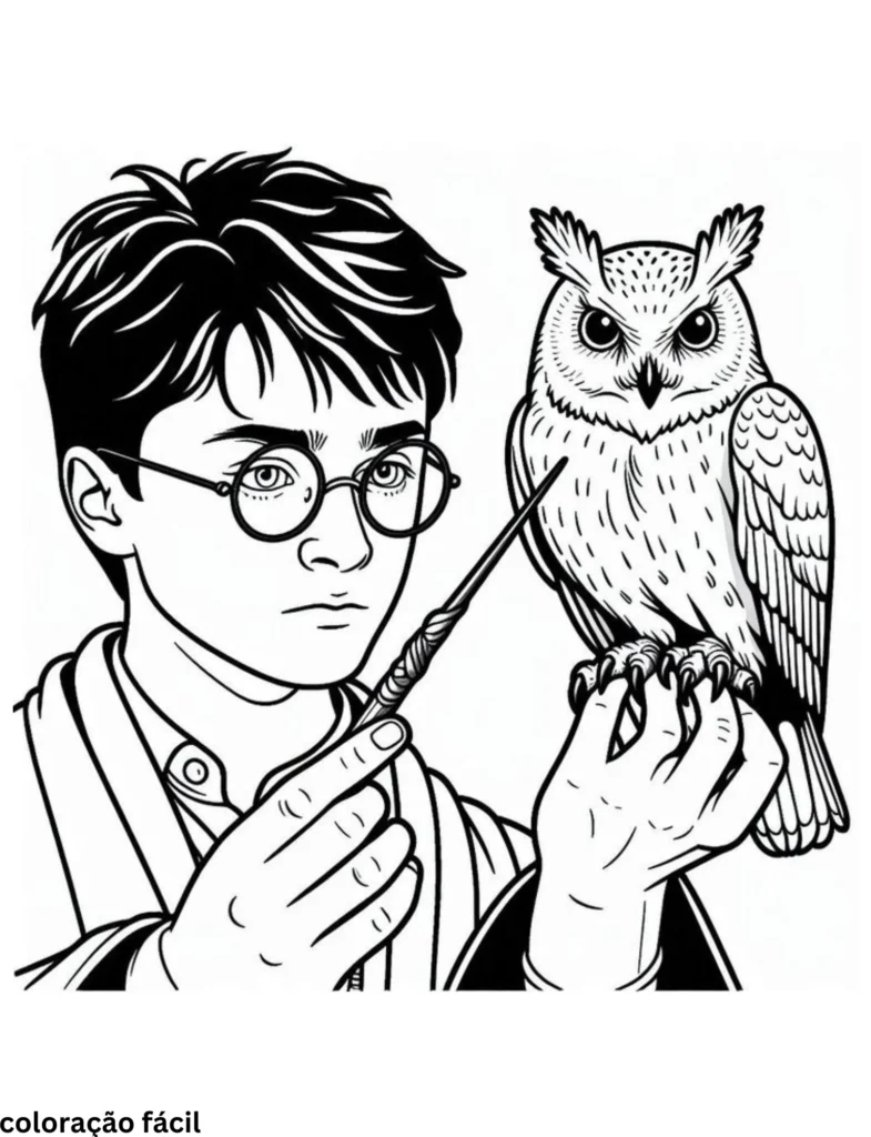 desenhos de harry potter para desenhar
