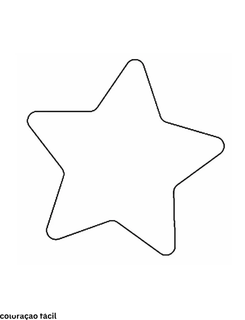 desenho estrela imprimir