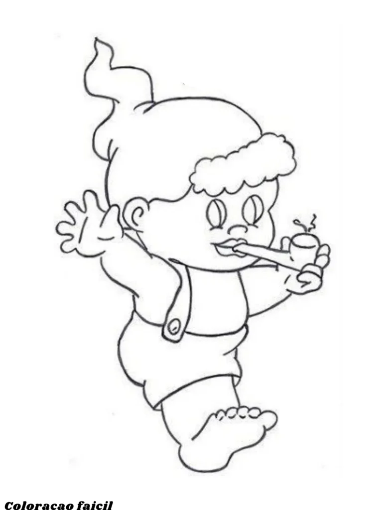 desenho do saci perere para colorir
