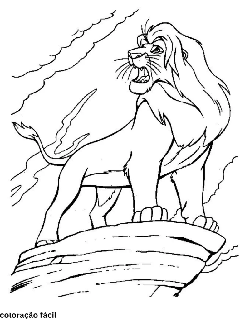 leao para imprimir