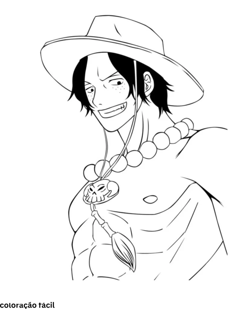 luffy para colorir