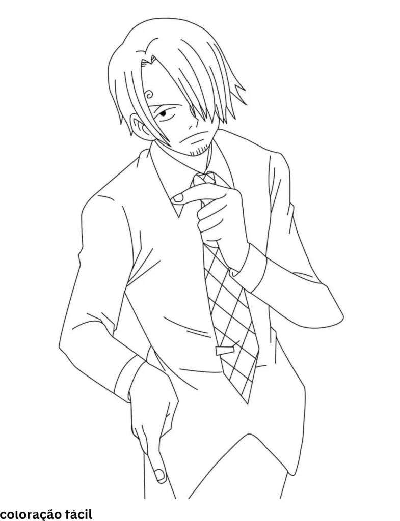 luffy para colorir