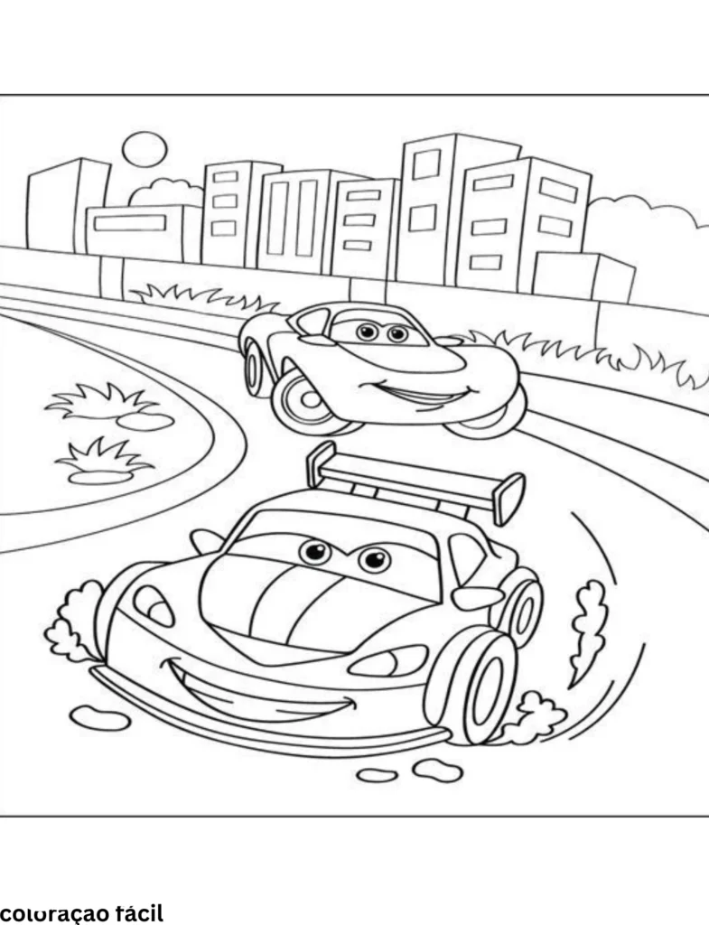 desenhos para colorir do mcqueen