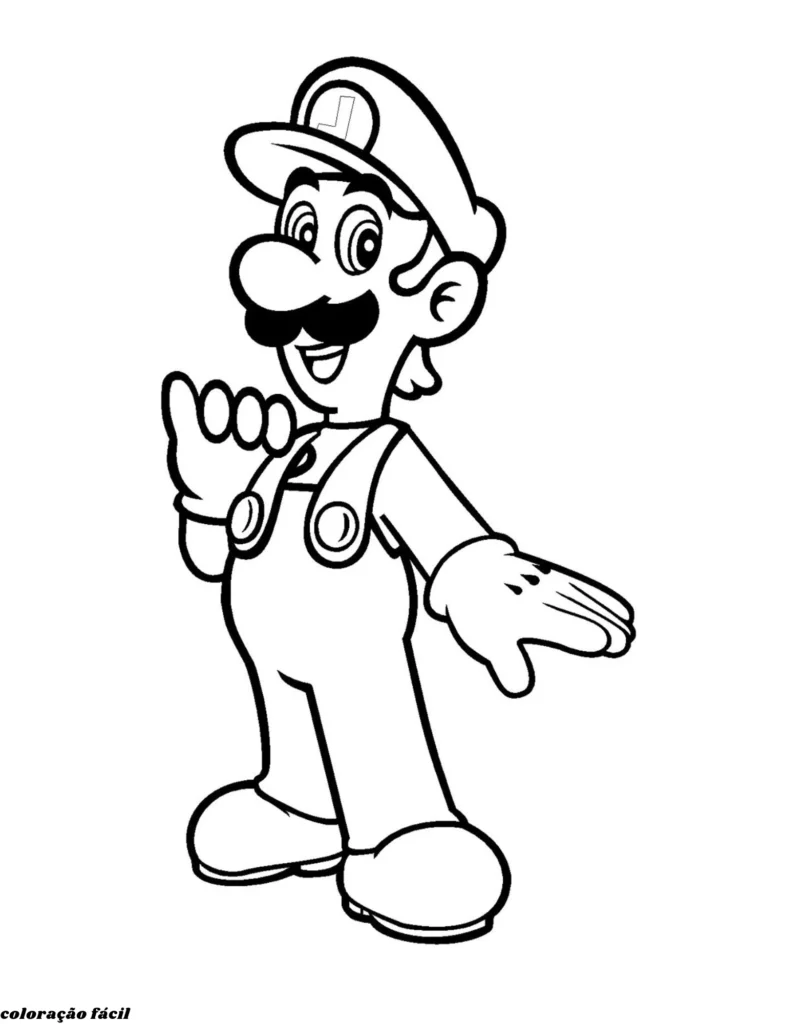 desenhos para pintar mario
