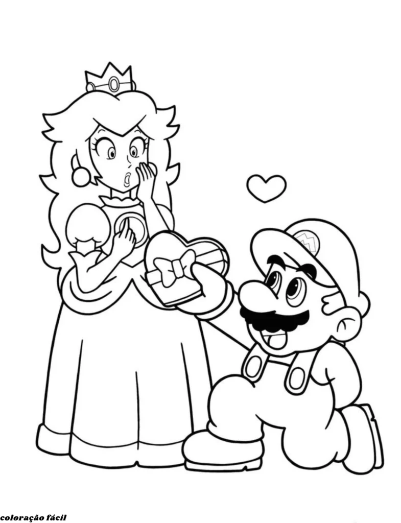 desenhos para colorir mario e luigi