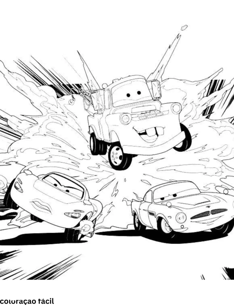 relampago mcqueen desenhos para colorir