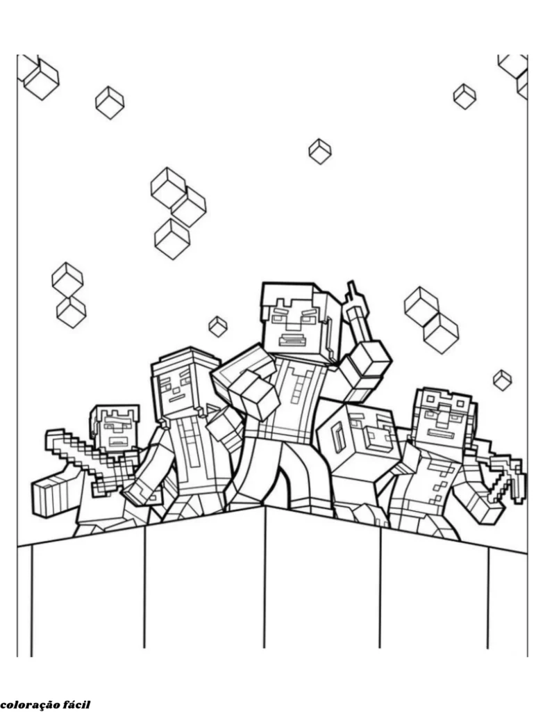 minecraft desenhos para imprimir