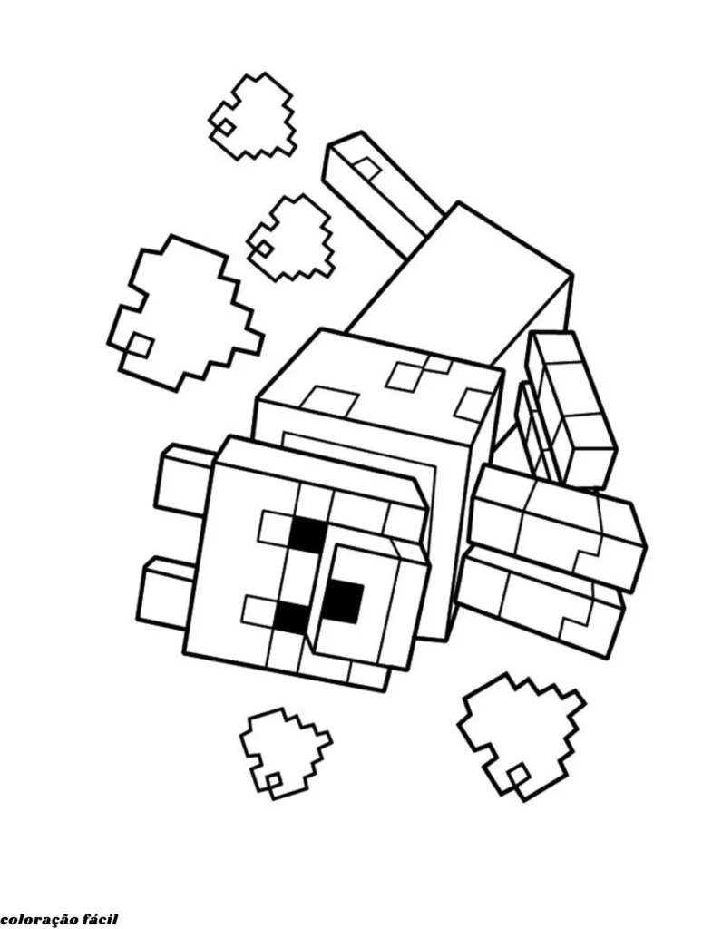 desenho minecraft para imprimir