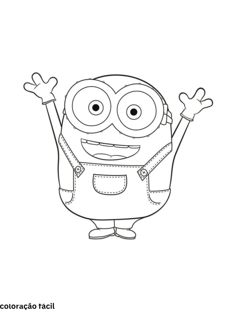 desenho do minion para colorir