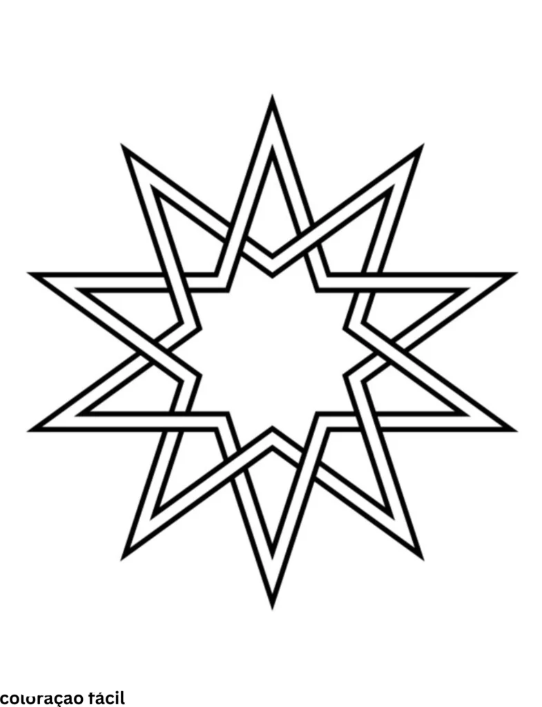 estrela p colorir