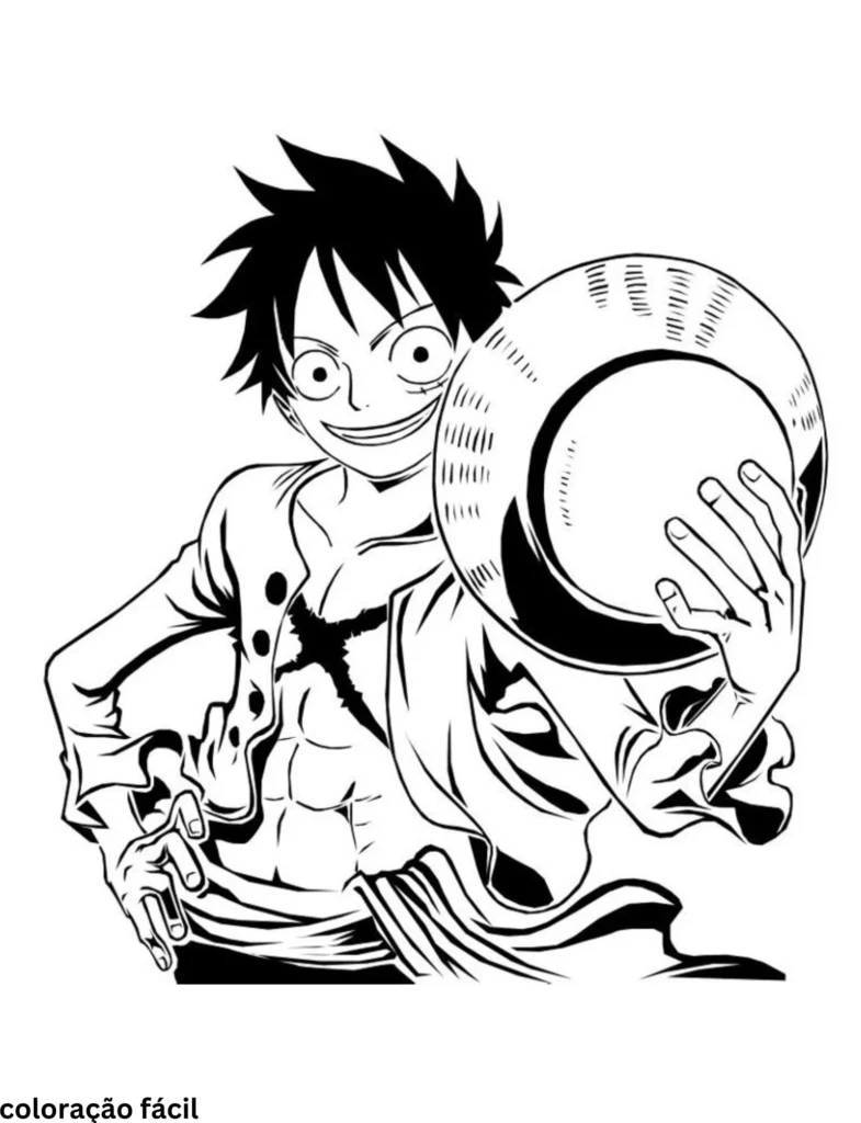 luffy para colorir