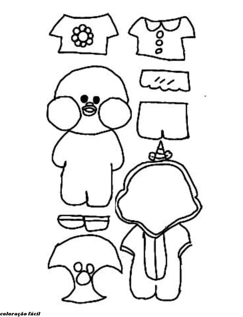 patinho para colorir

