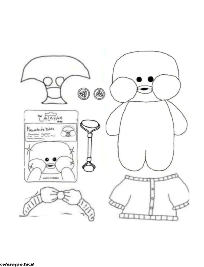desenhos para colorir paper duck