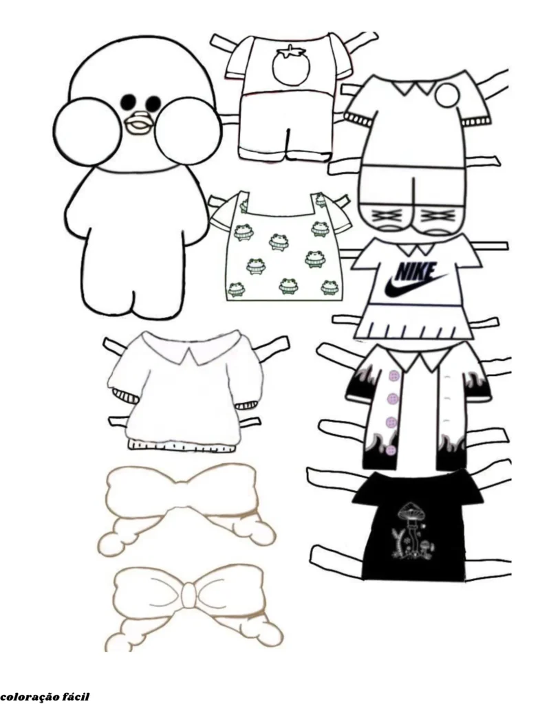 pato de papel para imprimir