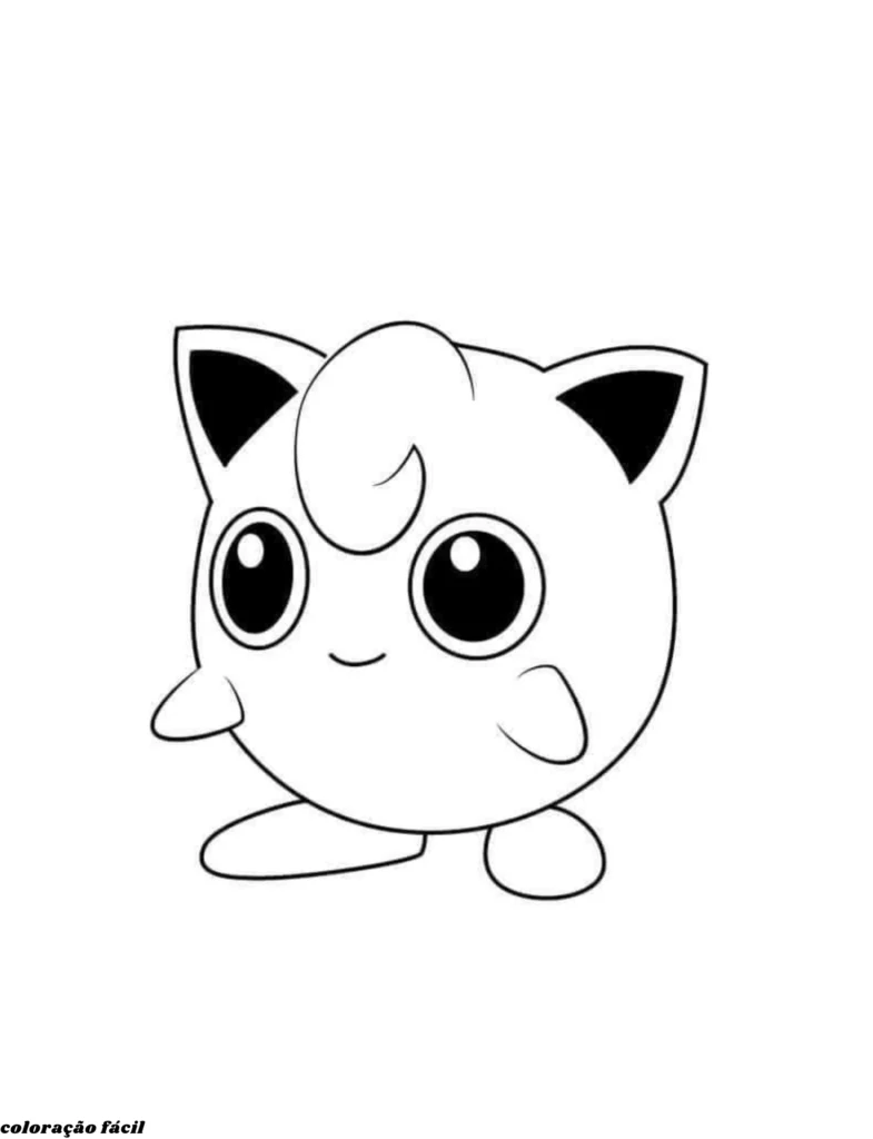desenho do pikachu para colorir